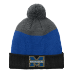 MIRA MESA HIGH SCHOOL MARAUDERS <span class="pdp-name-mascot">MIRA MESA MARAUDERS</span> Port Authority Cozy Striped Pom Beanie Front Thumbnail