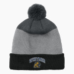 Washington Local Schools Online Store Port Authority Cozy Striped Pom Beanie Front Thumbnail