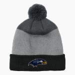 XAVIER HIGH SCHOOL HAWKS <span class="pdp-name-mascot">XAVIER HAWKS</span> Port Authority Cozy Striped Pom Beanie Front Thumbnail