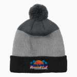 Shark Research & Conservation The Official Online Store <span class="pdp-name-mascot">SRC Sharks</span> Port Authority Cozy Striped Pom Beanie Front Thumbnail