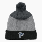 THORNRIDGE HIGH SCHOOL FALCONS <span class="pdp-name-mascot">THORNRIDGE FALCONS</span> Port Authority Cozy Striped Pom Beanie Front Thumbnail