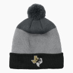 LEVERETTS CHAPEL HIGH SCHOOL LIONS <span class="pdp-name-mascot">LEVERETTS CHAPEL LIONS</span> Port Authority Cozy Striped Pom Beanie Front Thumbnail