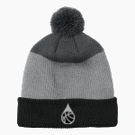 Big Drip Hoops Big Drip Hoops <span class="pdp-name-mascot">Big Drip Hoops</span> Port Authority Cozy Striped Pom Beanie Front Thumbnail