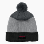 Monsignor McClancy Crusaders <span class="pdp-name-mascot">Monsignor McClancy Crusaders</span> Port Authority Cozy Striped Pom Beanie Front Thumbnail