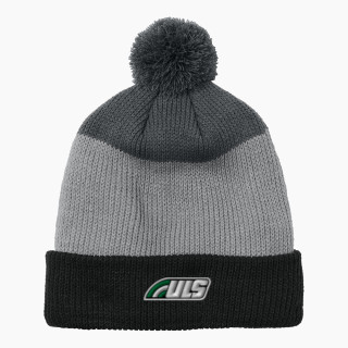 Port Authority Cozy Striped Pom Beanie