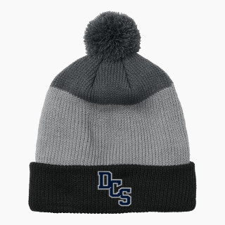 Port Authority Cozy Striped Pom Beanie