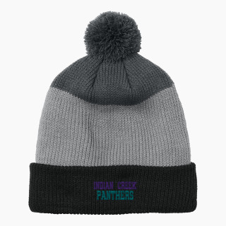 Port Authority Cozy Striped Pom Beanie