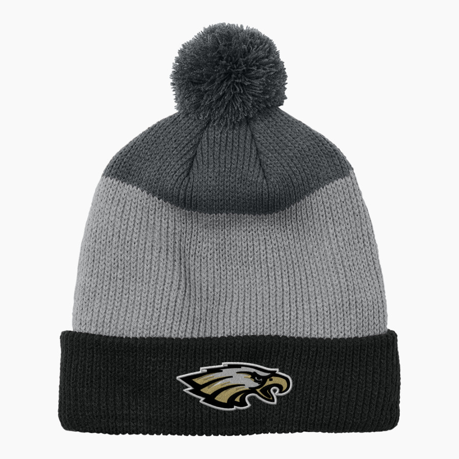 FREEDOM HIGH SCHOOL EAGLES Port Authority Cozy Striped Pom Beanie