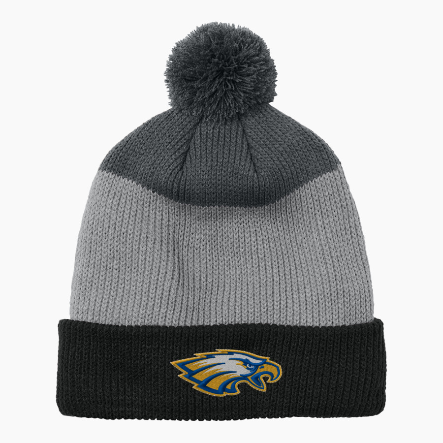 SCOTTS BRANCH HIGH SCHOOL FIGHTING EAGLES <span class="pdp-name-mascot">SCOTTS BRANCH FIGHTING EAGLES</span> Port Authority Cozy Striped Pom Beanie