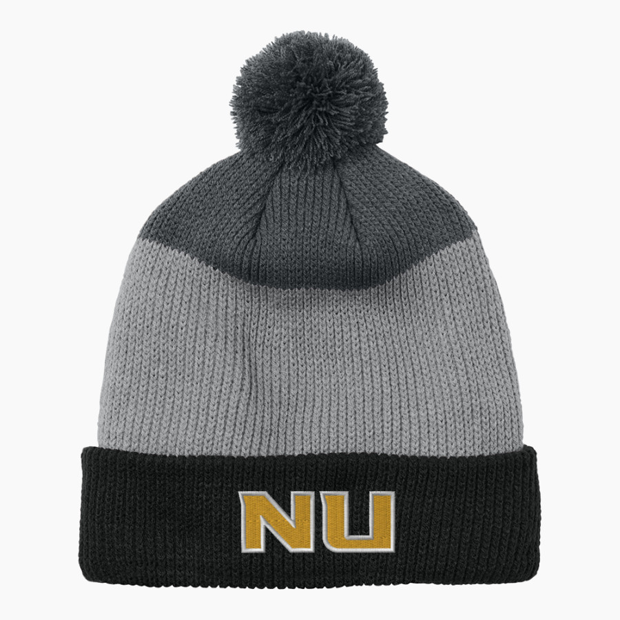 Northwest University Eagles Online Store Port Authority Cozy Striped Pom Beanie