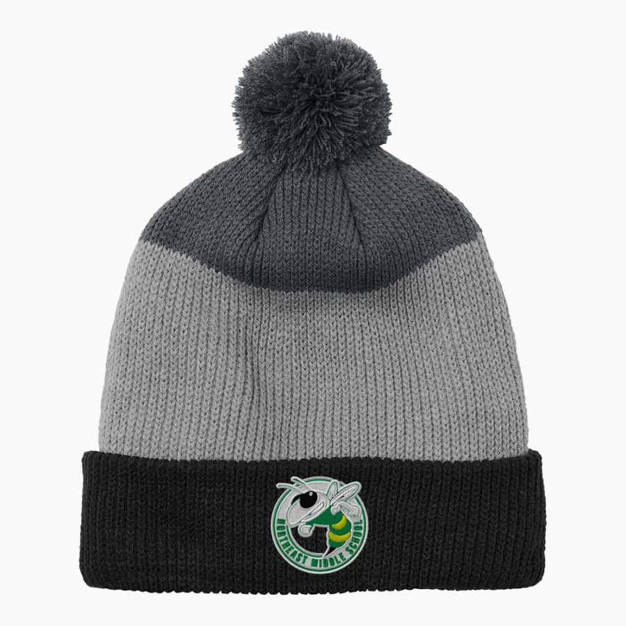 Northeast Hornets <span class="pdp-name-mascot">Northeast Hornets</span> Port Authority Cozy Striped Pom Beanie