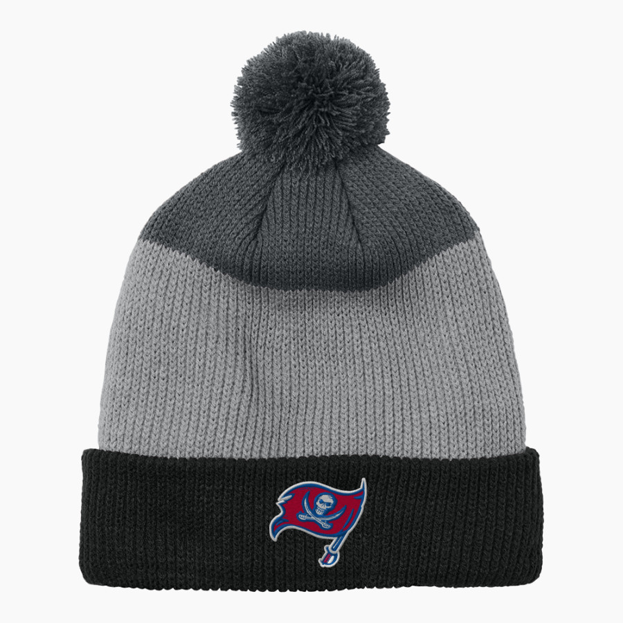 SAN LEANDRO HIGH SCHOOL PIRATES Port Authority Cozy Striped Pom Beanie