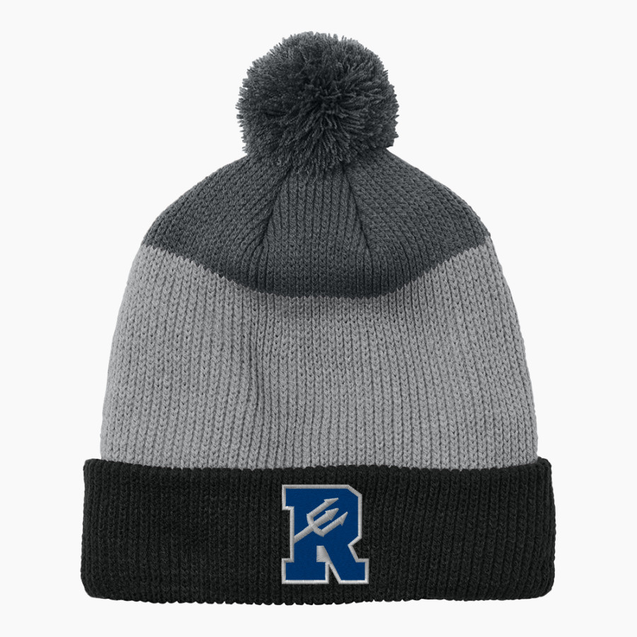 READING SENIOR HIGH SCHOOL BLUE DEVILS <span class="pdp-name-mascot">READING BLUE DEVILS</span> Port Authority Cozy Striped Pom Beanie