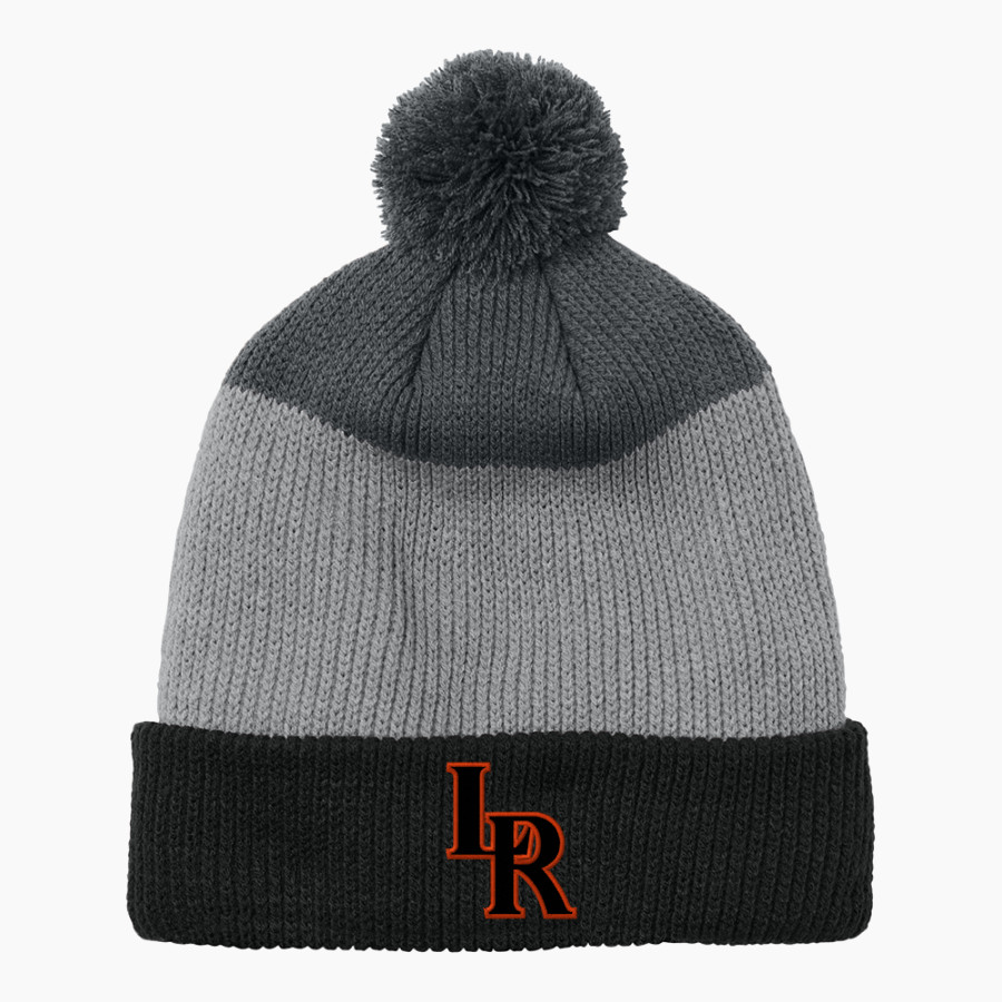 Lafayette Ramblers Port Authority Cozy Striped Pom Beanie