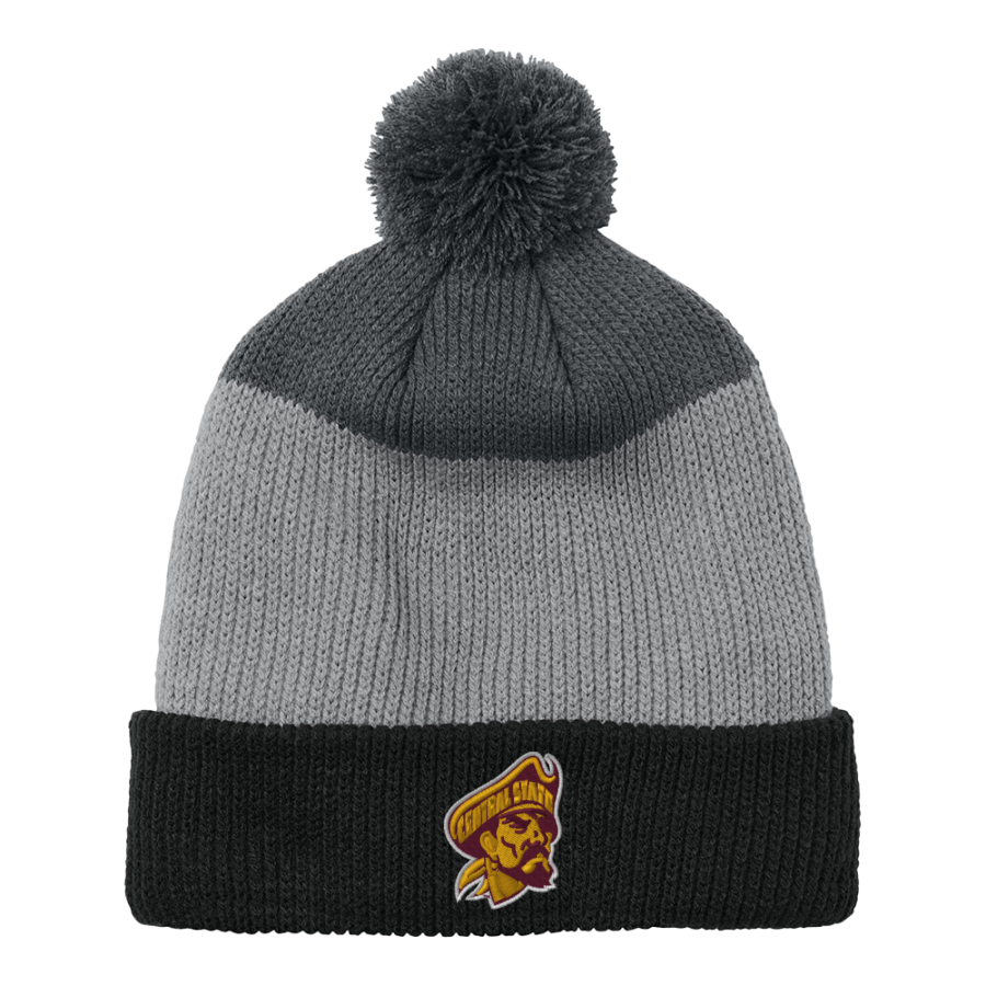 Central State University Marauders Athletics Store <span class="pdp-name-mascot">Central State Marauders</span> Port Authority Cozy Striped Pom Beanie