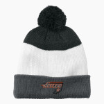 Indiana Astros <span class="pdp-name-mascot">Indiana Astros</span> Port Authority Cozy Striped Pom Beanie Front Thumbnail