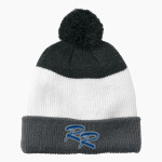 ROBINSON HIGH SCHOOL ROCKETS <span class="pdp-name-mascot">ROBINSON ROCKETS</span> Port Authority Cozy Striped Pom Beanie Front Thumbnail