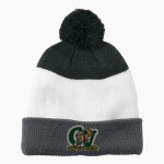 CAMPO VERDE HIGH SCHOOL COYOTES <span class="pdp-name-mascot">CAMPO VERDE COYOTES</span> Port Authority Cozy Striped Pom Beanie Front Thumbnail