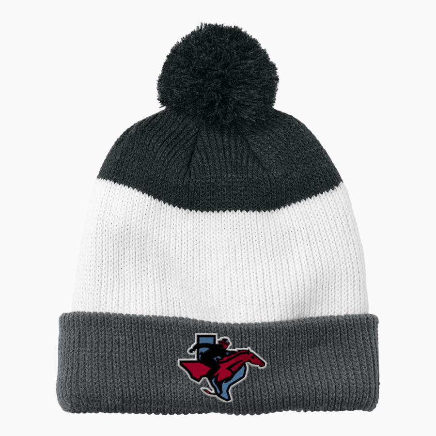 SKYLINE HIGH SCHOOL RAIDERS Port Authority Cozy Striped Pom Beanie
