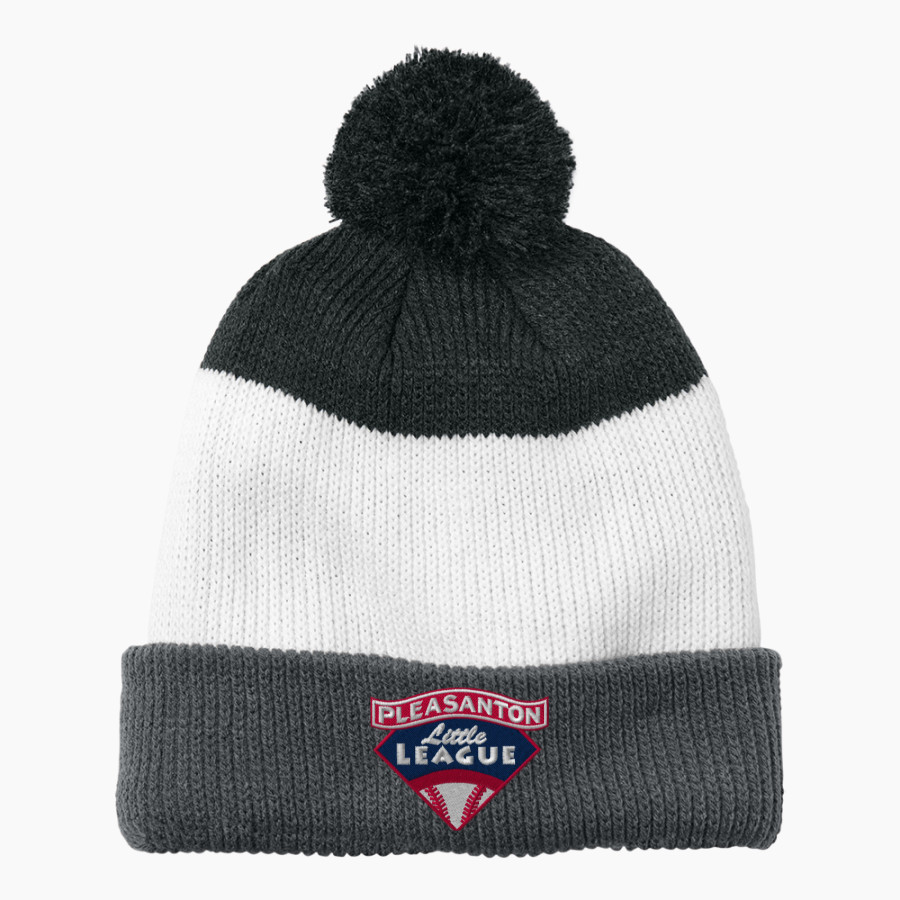 Pleasanton Little League Pleasanton <span class="pdp-name-mascot">Pleasanton National Little League</span> Port Authority Cozy Striped Pom Beanie