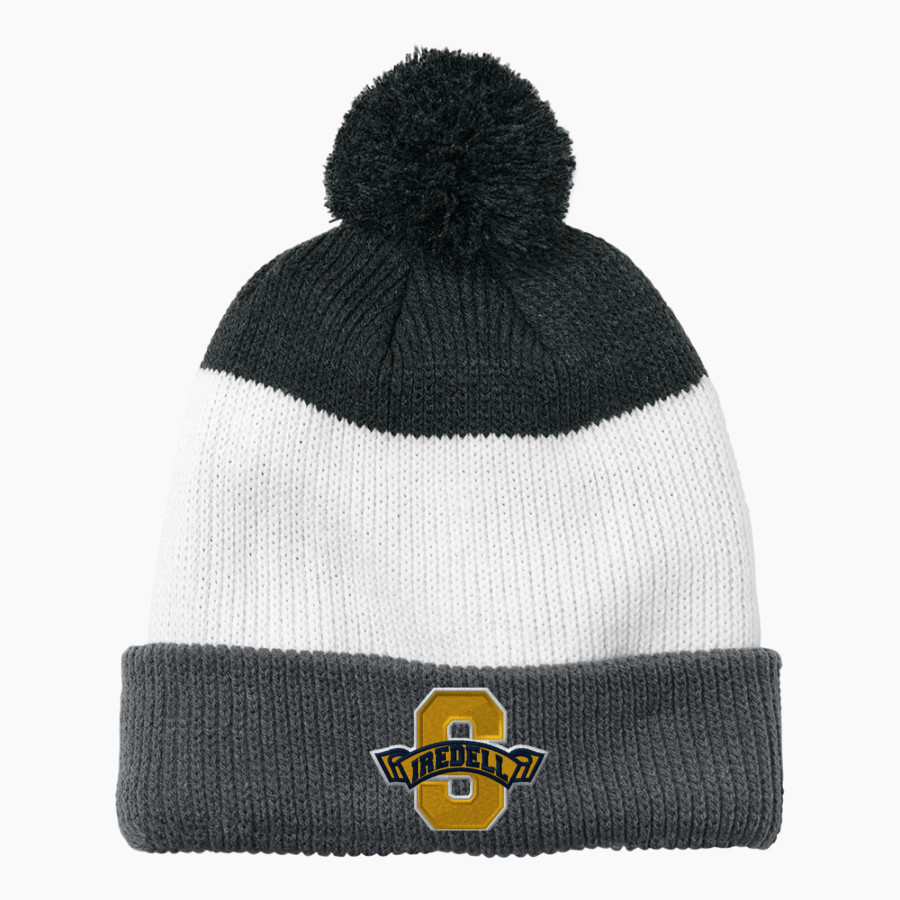 South Iredell Vikings <span class="pdp-name-mascot">South Iredell</span> Port Authority Cozy Striped Pom Beanie