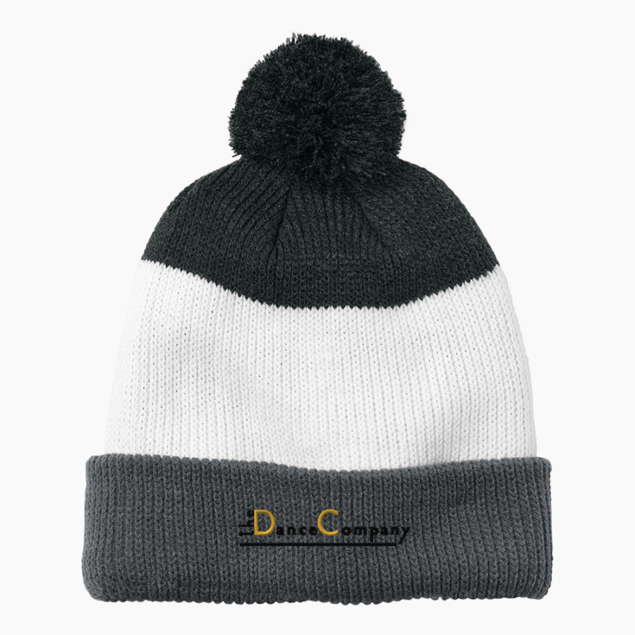 The Dance Company The Dance Company <span class="pdp-name-mascot">The Dance Company</span> Port Authority Cozy Striped Pom Beanie