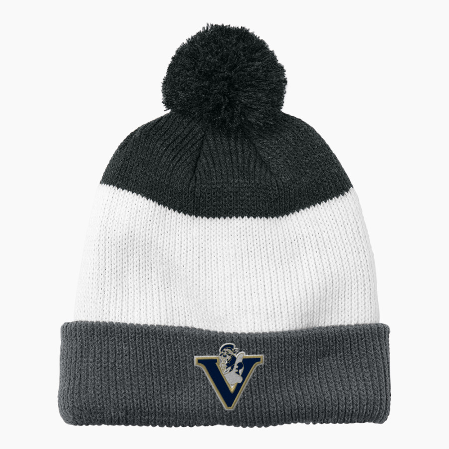 VENICE HIGH SCHOOL GONDOLIERS <span class="pdp-name-mascot">VENICE GONDOLIERS</span> Port Authority Cozy Striped Pom Beanie