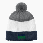 Big Bend Vikings <span class="pdp-name-mascot">Big Bend Vikings</span> Port Authority Cozy Striped Pom Beanie Front Thumbnail