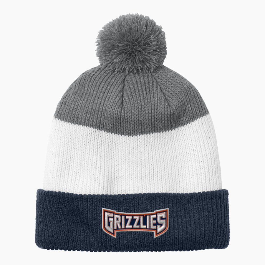Glenn Grizzlies <span class="pdp-name-mascot">Tom Glenn Grizzlies</span> Port Authority Cozy Striped Pom Beanie