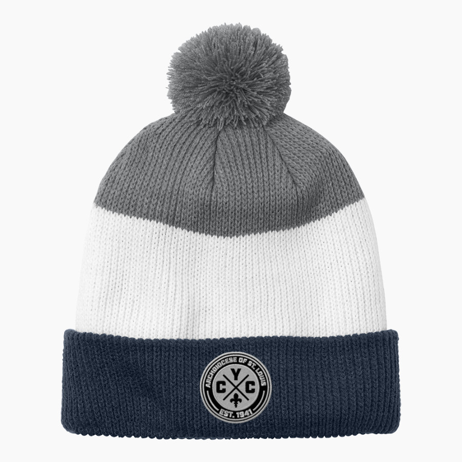 St. Louis CYC St. Louis CYC Port Authority Cozy Striped Pom Beanie