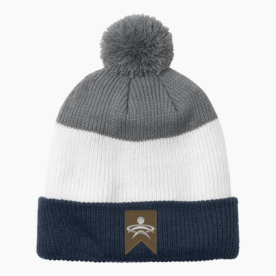GRacademic GRacademic <span class="pdp-name-mascot">GRAcademic</span> Port Authority Cozy Striped Pom Beanie