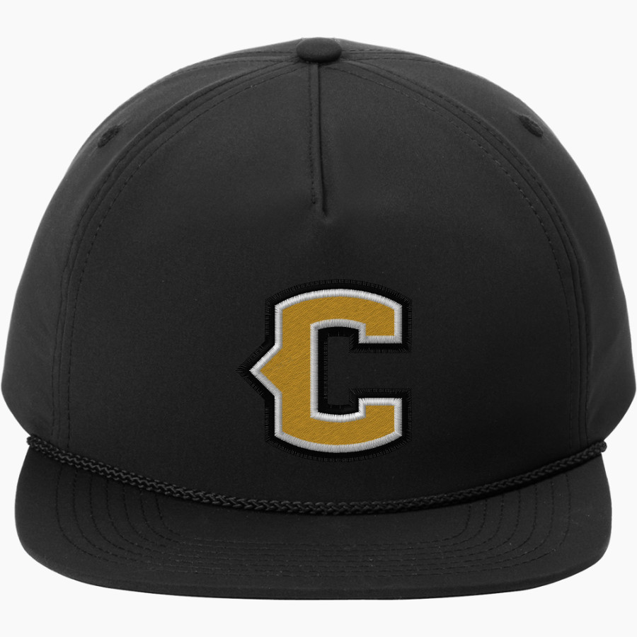 CLINTON HIGH SCHOOL YELLOWJACKETS <span class="pdp-name-mascot">CLINTON YELLOWJACKETS</span> Port Authority 5-Panel Poly Rope Cap