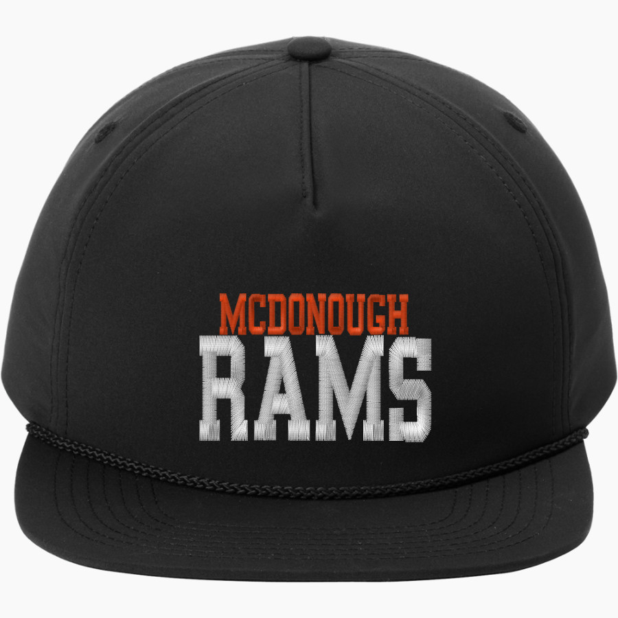McDonough Rams Port Authority 5-Panel Poly Rope Cap