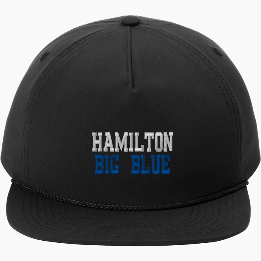 Hamilton Big Blue <span class="pdp-name-mascot">Hamilton Bull Dogs</span> Port Authority 5-Panel Poly Rope Cap