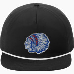 Whiteland Warriors Port Authority 5-Panel Poly Rope Cap Front Thumbnail