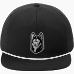HIGHLAND HIGH SCHOOL HUSKIES Port Authority 5-Panel Poly Rope Cap Front Thumbnail