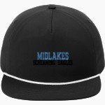 MIDLAKES HIGH SCHOOL SCREAMING EAGLES <span class="pdp-name-mascot">MIDLAKES SCREAMING EAGLES</span> Port Authority 5-Panel Poly Rope Cap Front Thumbnail