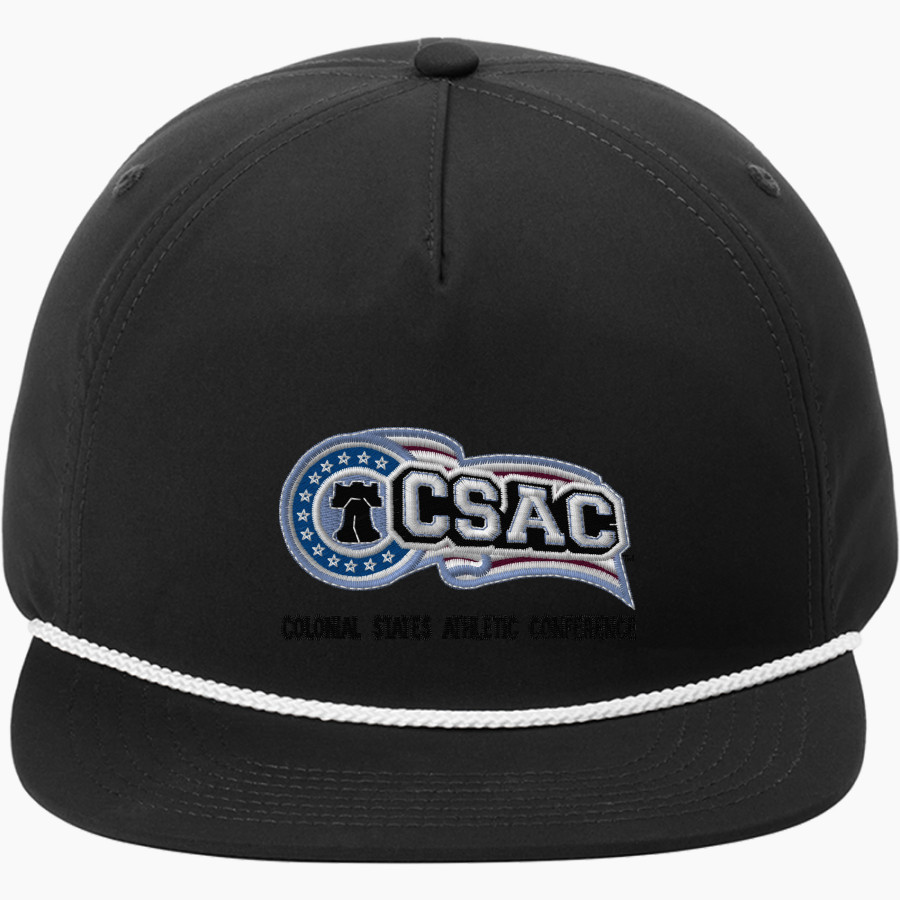 Colonial States Athletic Conference Eagle Port Authority 5-Panel Poly Rope Cap