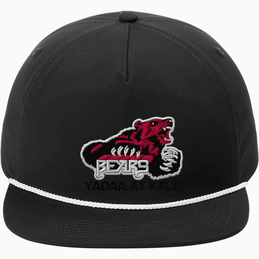 JUNEAU-DOUGLAS HIGH SCHOOL CRIMSON BEARS <span class="pdp-name-mascot">JUNEAU - DOUGLAS CRIMSON BEARS</span> Port Authority 5-Panel Poly Rope Cap