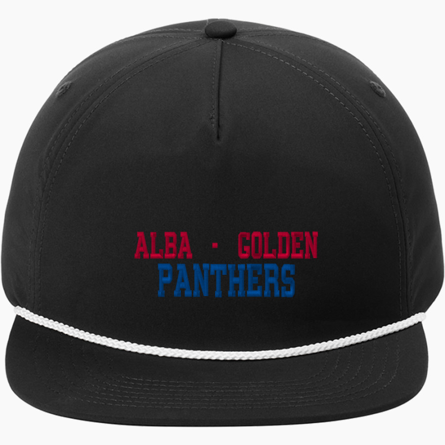ALBA-GOLDEN HIGH SCHOOL PANTHERS Port Authority 5-Panel Poly Rope Cap