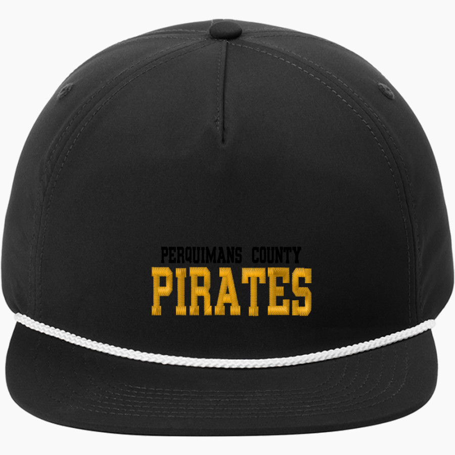 PERQUIMANS COUNTY HIGH SCHOOL PIRATES <span class="pdp-name-mascot">PERQUIMANS COUNTY PIRATES</span> Port Authority 5-Panel Poly Rope Cap