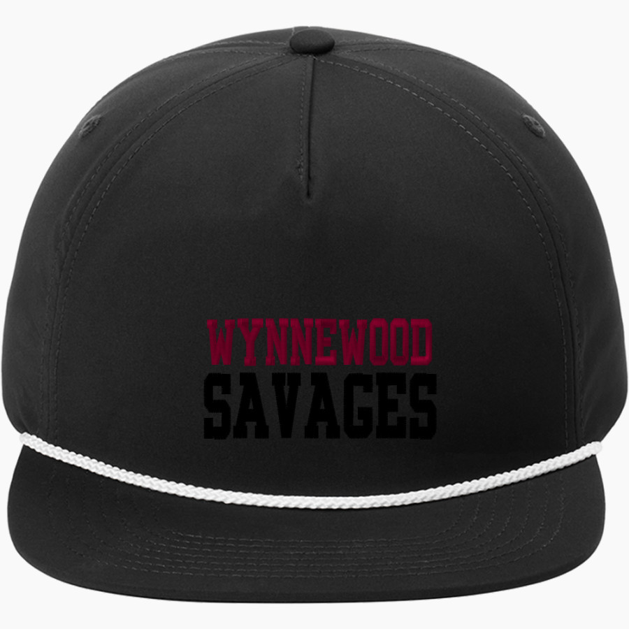 WYNNEWOOD HIGH SCHOOL SAVAGES Port Authority 5-Panel Poly Rope Cap