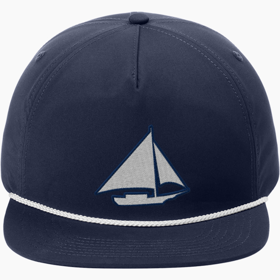 Chesapeake College Skipjacks Port Authority 5-Panel Poly Rope Cap