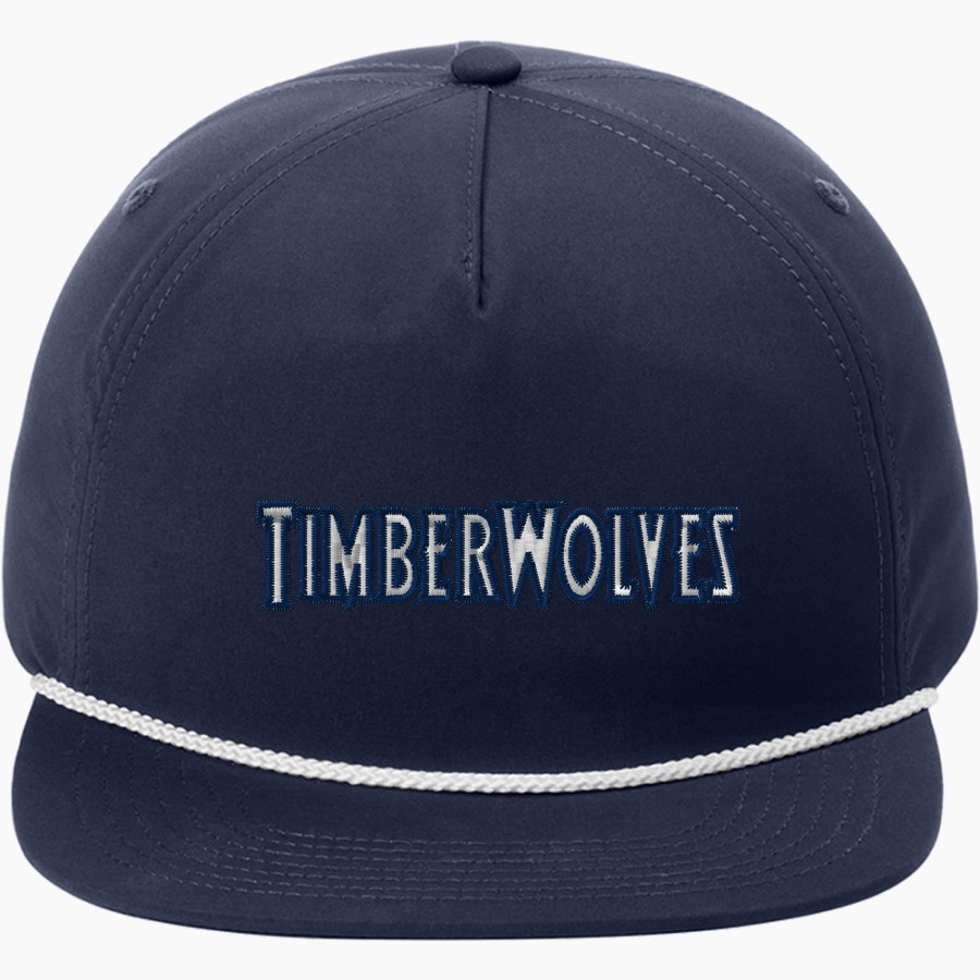 BLUE MOUNTAIN Timberwolves Port Authority 5-Panel Poly Rope Cap