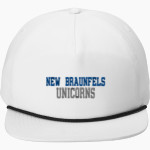 NEW BRAUNFELS HIGH SCHOOL UNICORNS <span class="pdp-name-mascot">NEW BRAUNFELS UNICORNS</span> Port Authority 5-Panel Poly Rope Cap Front Thumbnail