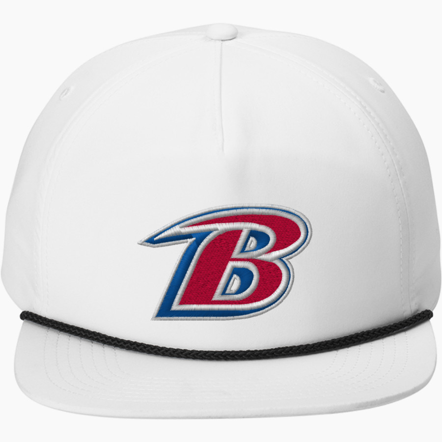 Bondurant Braves Port Authority 5-Panel Poly Rope Cap