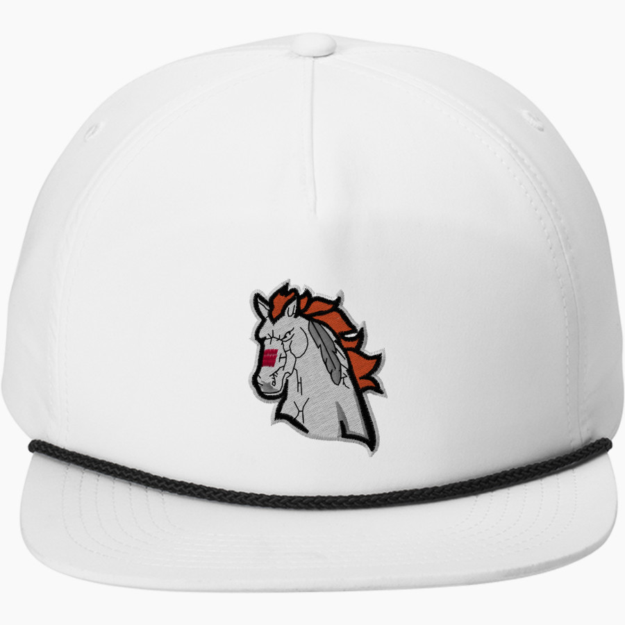 MOHAWK HIGH SCHOOL Mustangs Port Authority 5-Panel Poly Rope Cap