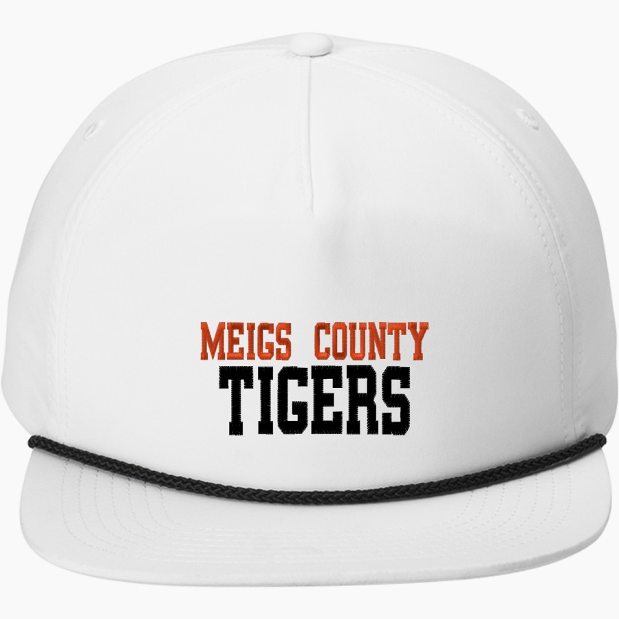 MEIGS COUNTY HIGH SCHOOL TIGERS <span class="pdp-name-mascot">MEIGS COUNTY TIGERS</span> Port Authority 5-Panel Poly Rope Cap