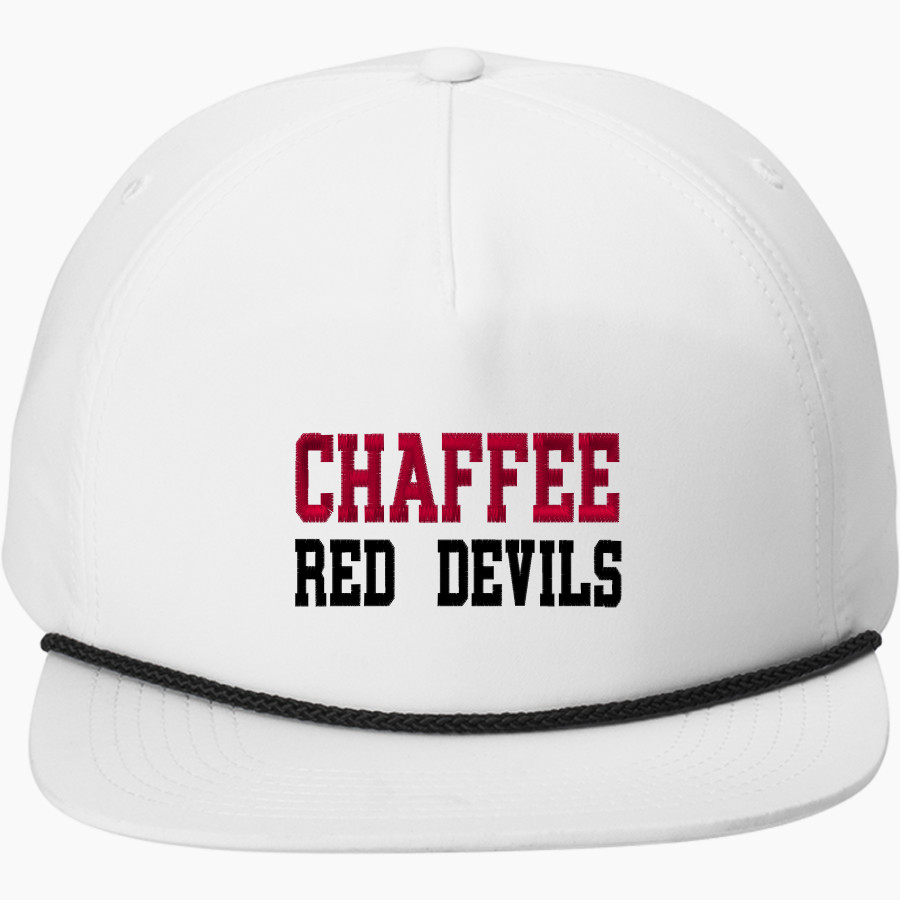 Chaffee Red Devils <span class="pdp-name-mascot">Chaffee Schools Red Devils</span> Port Authority 5-Panel Poly Rope Cap
