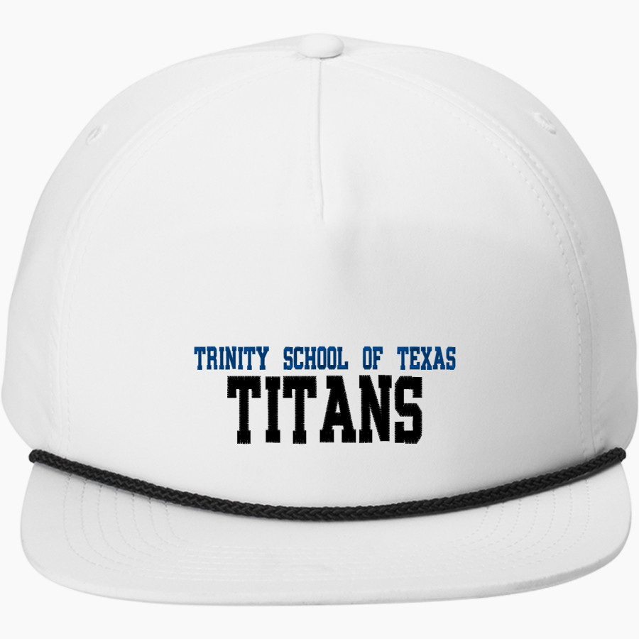 TRINITY SCHOOL OF TEXAS TITANS Port Authority 5-Panel Poly Rope Cap